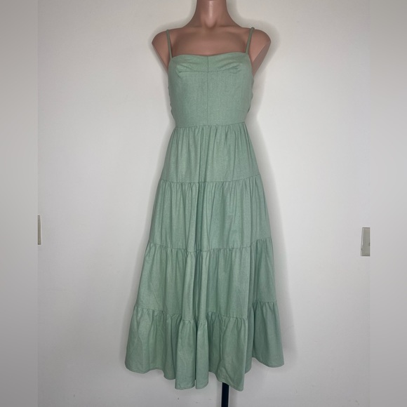 Comfy And Ready Sally Spaghetti Dress in Green - Picture 8 of 16